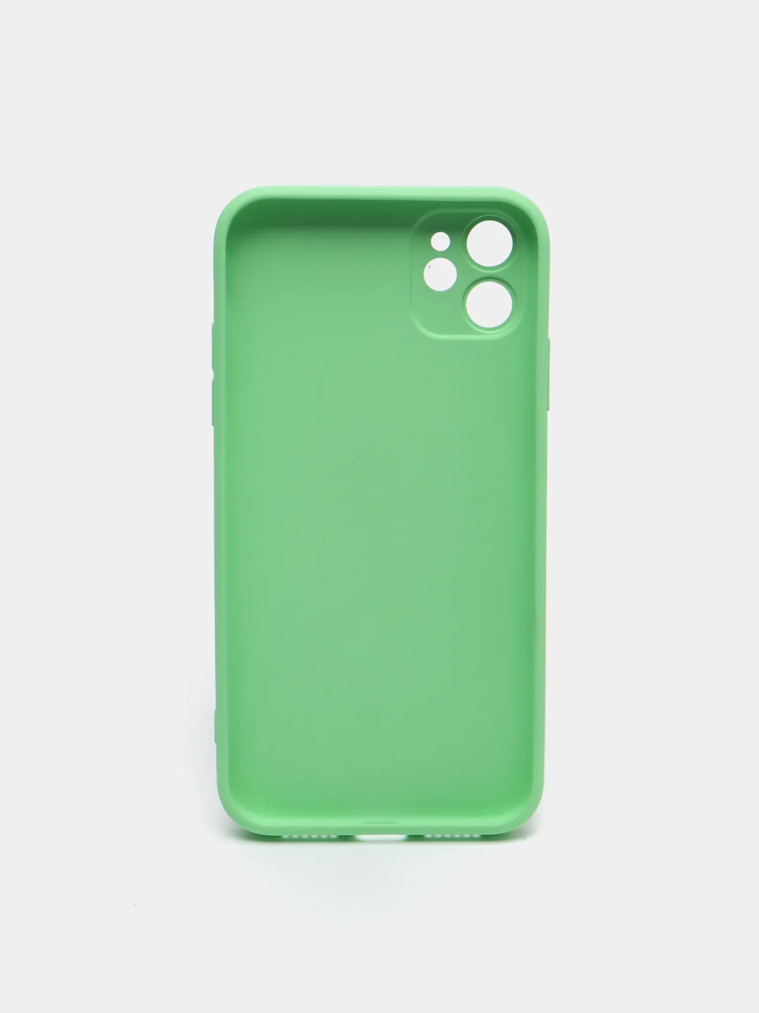 Салатовый чехол для iPhone 11, 12, 13, 12 Pro Max, 12 Pro, силиконовый, со стеклянной панелью
