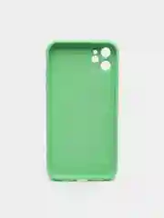 Салатовый чехол для iPhone 11, 12, 13, 12 Pro Max, 12 Pro, силиконовый, со стеклянной панелью