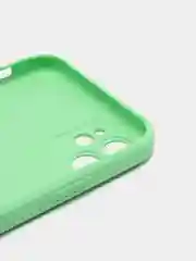 Салатовый чехол для iPhone 11, 12, 13, 12 Pro Max, 12 Pro, силиконовый, со стеклянной панелью