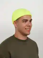 Салатовый шапка бини унисекс мягкая