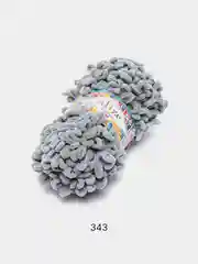 Серый puffy Fine Alize пряжа маленькими петельками