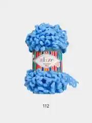 Лазурный puffy Fine Alize пряжа маленькими петельками