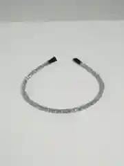 Серебряный ободок с блестками, ширина 0,5 см, разные цвета