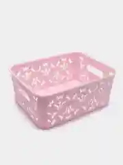 Розовый контейнер для хранения с крышкой