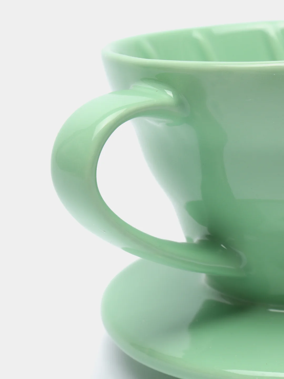 Бирюзовый воронка для заваривания кофе V60