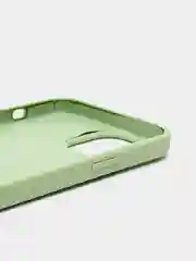 Лайм чехол iPhone 13 Pro Max 6.7" Силиконовый с логотипом (Silicone Case) Закрытый низ