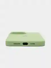 Лайм чехол iPhone 13 Pro Max 6.7" Силиконовый с логотипом (Silicone Case) Закрытый низ