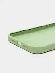 Лайм чехол iPhone 13 Pro Max 6.7" Силиконовый с логотипом (Silicone Case) Закрытый низ