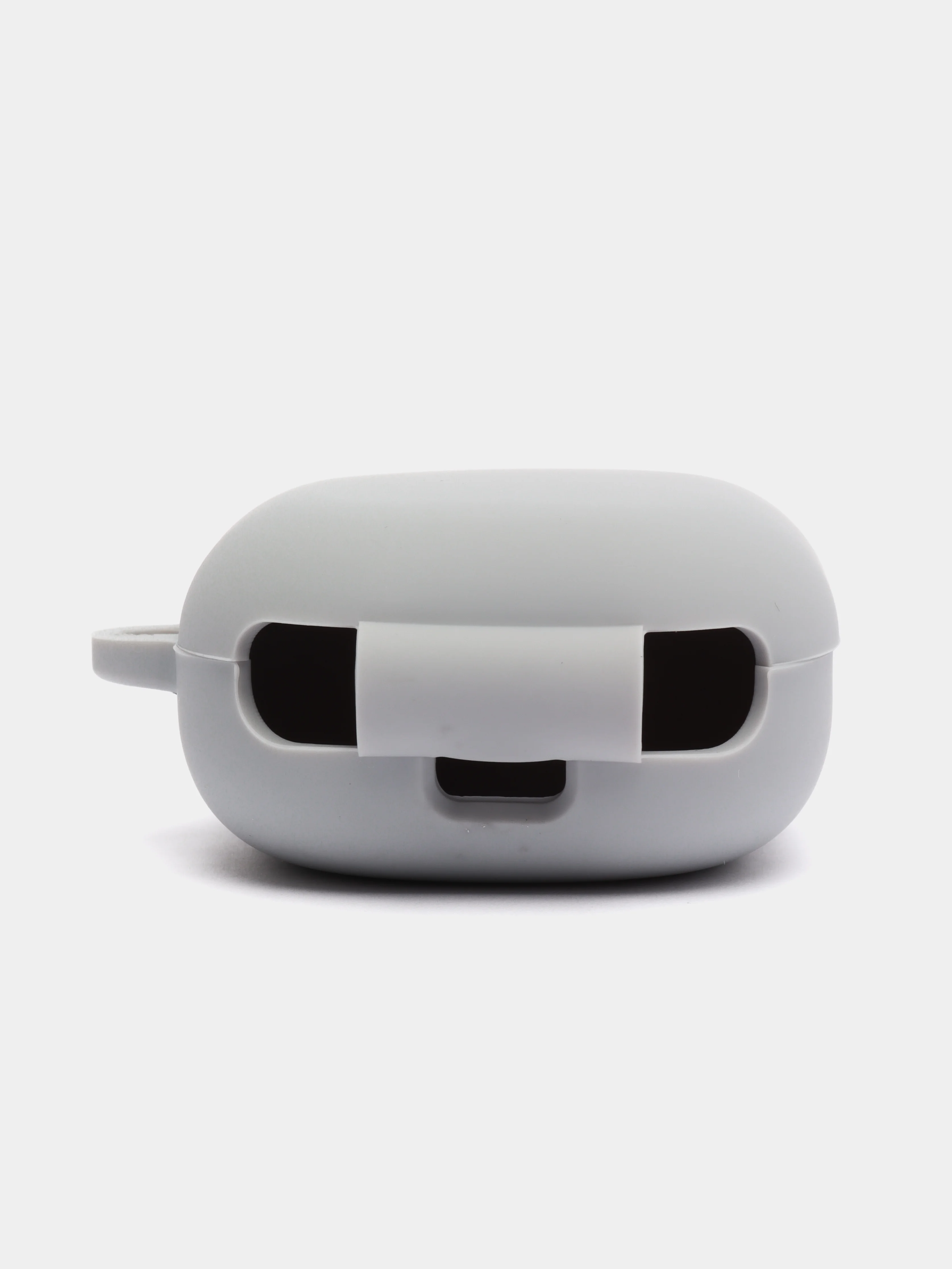 Серый чехол на Samsung Galaxy Buds 2/Live/Pro/2 Pro/FE для наушников КАРТОФАН силикон матовый