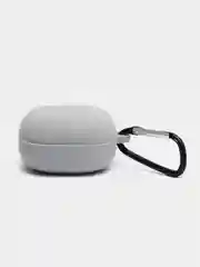 Серый чехол на Samsung Galaxy Buds 2/Live/Pro/2 Pro/FE для наушников КАРТОФАН силикон матовый