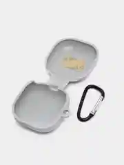 Серый чехол на Samsung Galaxy Buds 2/Live/Pro/2 Pro/FE для наушников КАРТОФАН силикон матовый