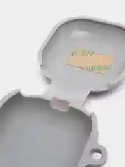 Серый чехол на Samsung Galaxy Buds 2/Live/Pro/2 Pro/FE для наушников КАРТОФАН силикон матовый