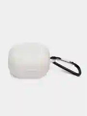 Белый чехол на Samsung Galaxy Buds 2/Live/Pro/2 Pro/FE для наушников КАРТОФАН силикон матовый