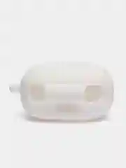 Белый чехол на Samsung Galaxy Buds 2/Live/Pro/2 Pro/FE для наушников КАРТОФАН силикон матовый