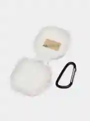 Белый чехол на Samsung Galaxy Buds 2/Live/Pro/2 Pro/FE для наушников КАРТОФАН силикон матовый