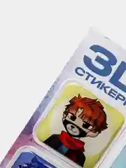 Зеленый 3d наклейка (3Д объемная наклейка) стикер на телефон, Лол, Бравел Старс, Хаги ваги Роблокс
