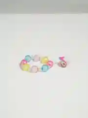 Конфетный набор украшений, детский: браслет и кольцо, в упаковке