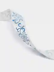 Серый лента атласная с рисунком 15 мм