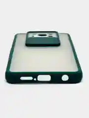 Тёмно-зелёный чехол для Xiaomi POCO X3 / POCO X3 PRO с задвижным окном для защиты камеры