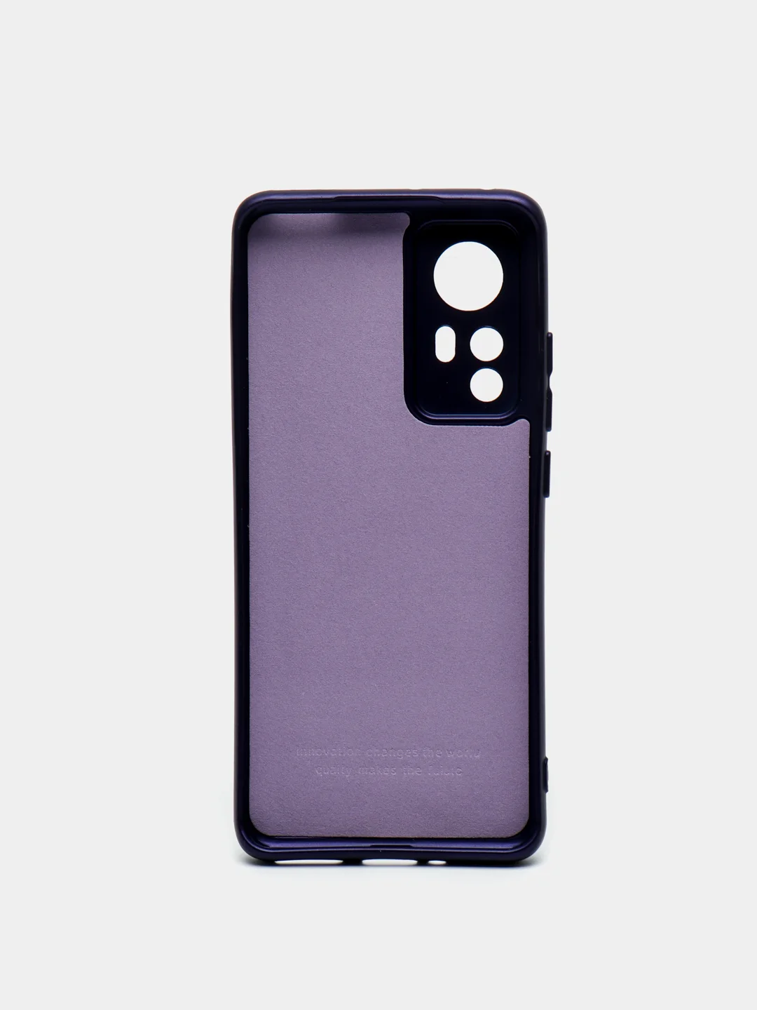 Синий чехол с защитой камерой и бархатом внутри Xiaomi 12X / XIAOMI 12