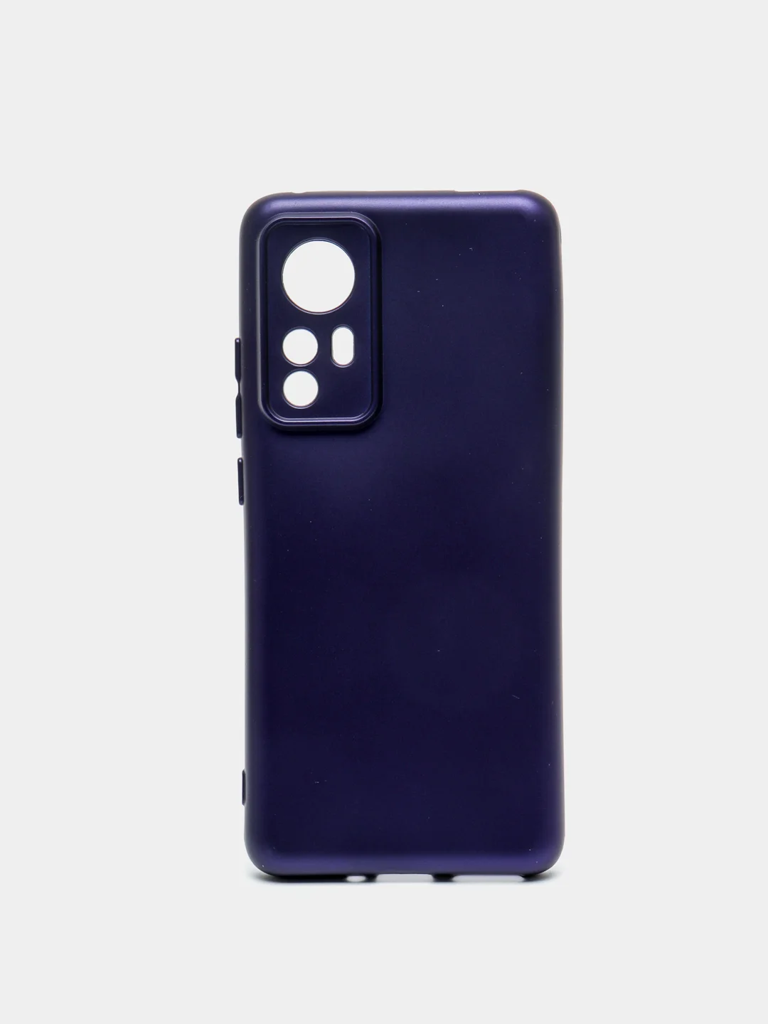 Синий чехол с защитой камерой и бархатом внутри Xiaomi 12X / XIAOMI 12