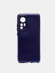 Синий чехол с защитой камерой и бархатом внутри Xiaomi 12X / XIAOMI 12
