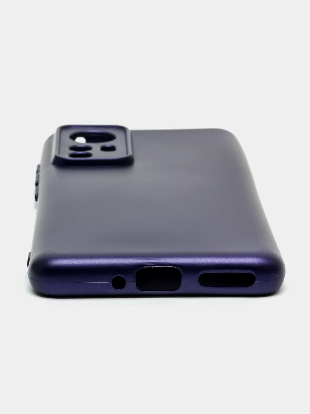 Синий чехол с защитой камерой и бархатом внутри Xiaomi 12X / XIAOMI 12