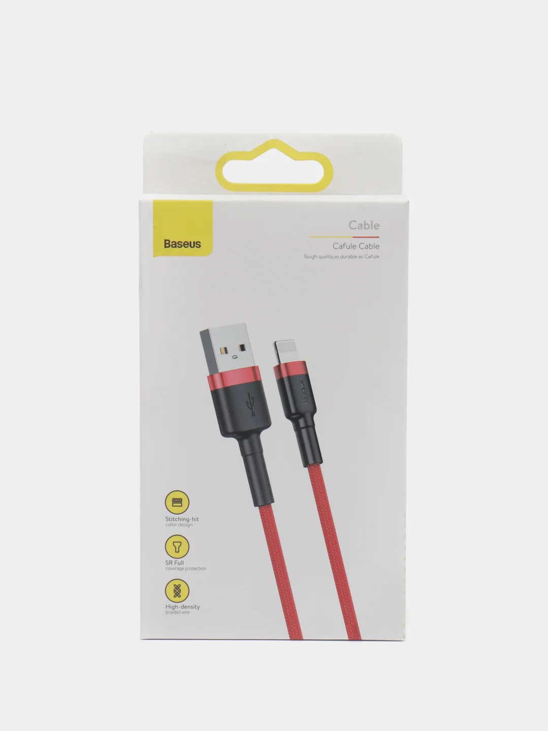 Багровый кабель Baseus Premium Cafule Cable (2.4A, USB/Lightning для Apple iPhone)
