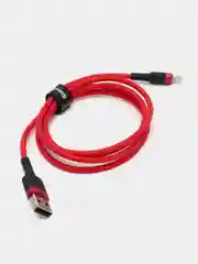Багровый кабель Baseus Premium Cafule Cable (2.4A, USB/Lightning для Apple iPhone)