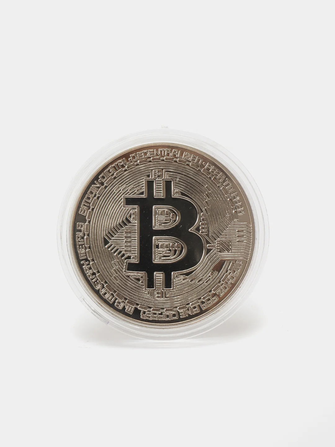 Серебряный bitcoin Сувенирная Монета Биткоин