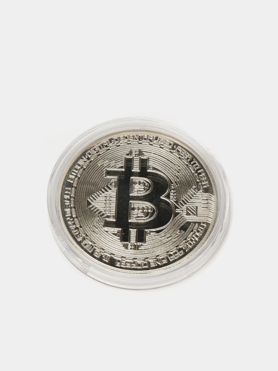 Серебряный bitcoin Сувенирная Монета Биткоин