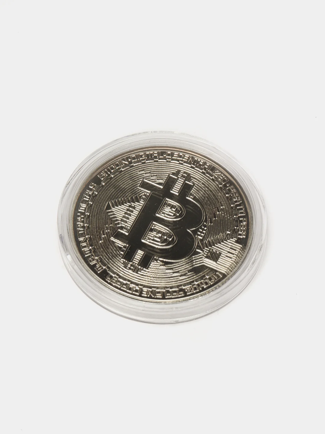 Серебряный bitcoin Сувенирная Монета Биткоин