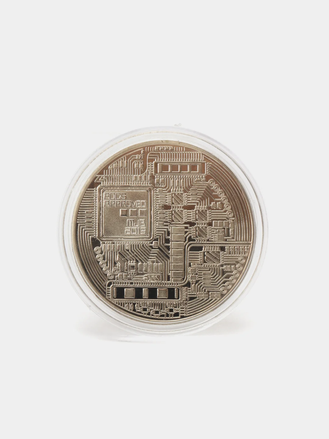 Серебряный bitcoin Сувенирная Монета Биткоин
