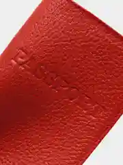 Коралловый обложка для паспорта из натуральной кожи