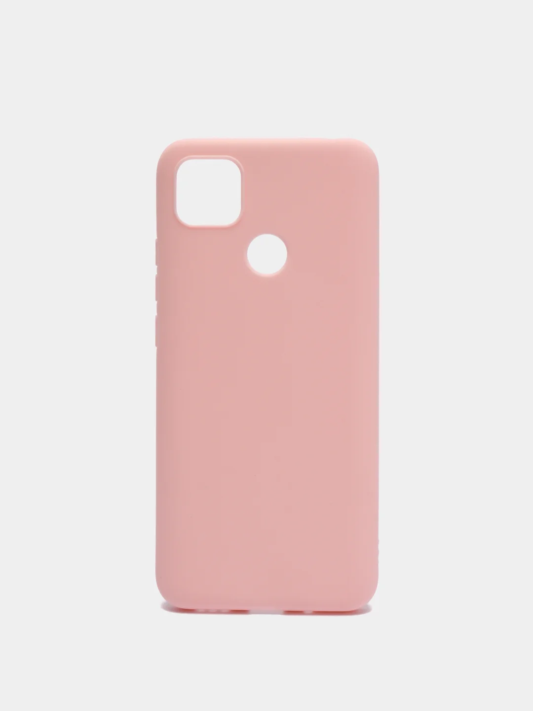 Розовый чехол для Xiaomi Redmi 9С силиконовый матовый однотонный
