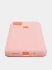 Розовый чехол для Xiaomi Redmi 9С силиконовый матовый однотонный