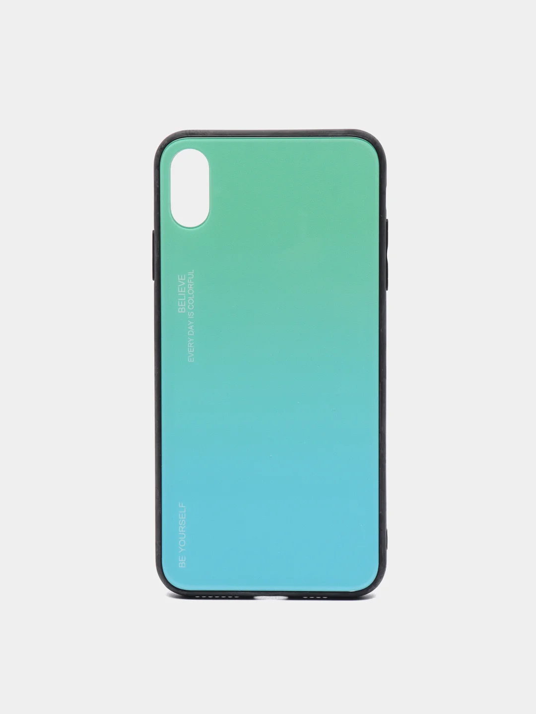 Бирюзовый чехол для iPhone XS Max, из закалённого стекла, 7 цветов