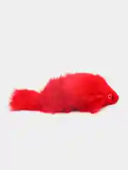 Красный игрушка для кошек и котят Мышь-погремушка натуральный мех, разные цвета