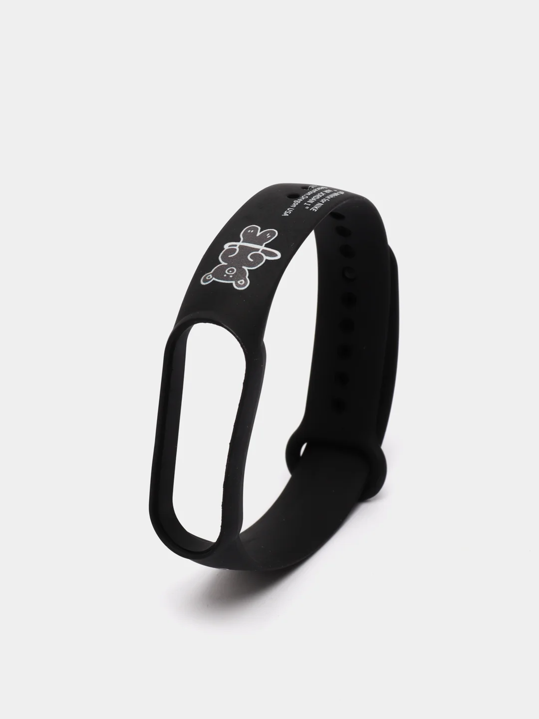 Черный силиконовый ремешок для Xiaomi Mi Band 5 и 6