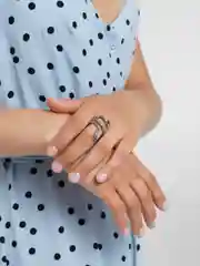 Угольный кольцо безразмерное "Змея"