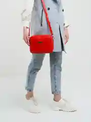 Алый сумка baro из натуральной кожи, кожаная женская сумка, сумка женская кожаная