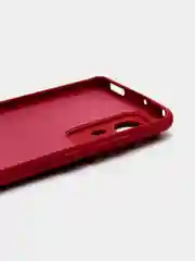 Бордовый чехол с защитой камерой и бархатом внутри Xiaomi 12X / XIAOMI 12