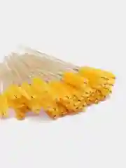 Желтый щеточки для ресниц и бровей