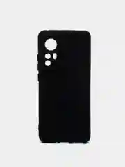 Черный чехол с защитой камерой и бархатом внутри Xiaomi 12X / XIAOMI 12