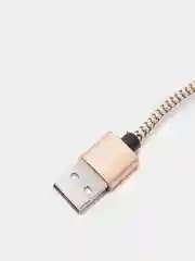 Золотой кабель зарядный магнитный тканевый MicroUSB/Type-C/Lightning  2.4A, Айфон, Андроид,головка