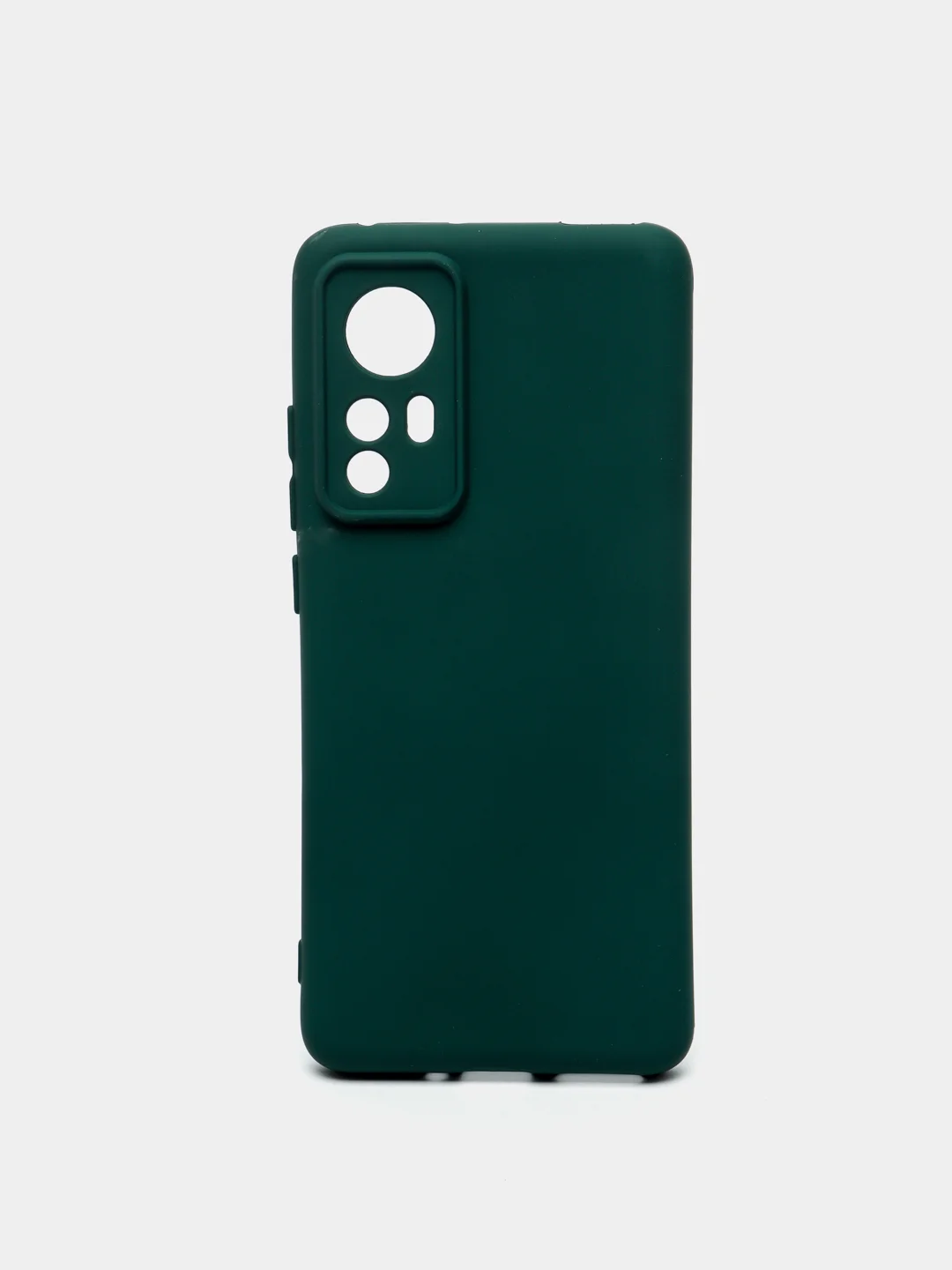 Зеленый чехол с защитой камерой и бархатом внутри Xiaomi 12X / XIAOMI 12