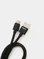 Черный кабель USB-Type-C Hoco U55