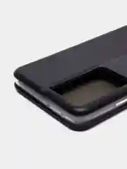 Черный чехол книжка Samsung Galaxy S21 Ultra, Самсунг Галакси С21 Ультра