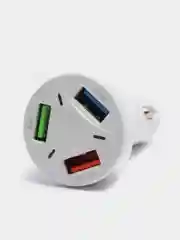 Автомобильное зарядное устройство на 3*USB (QC3.0, 7000mA) (факт. 2100мА)
