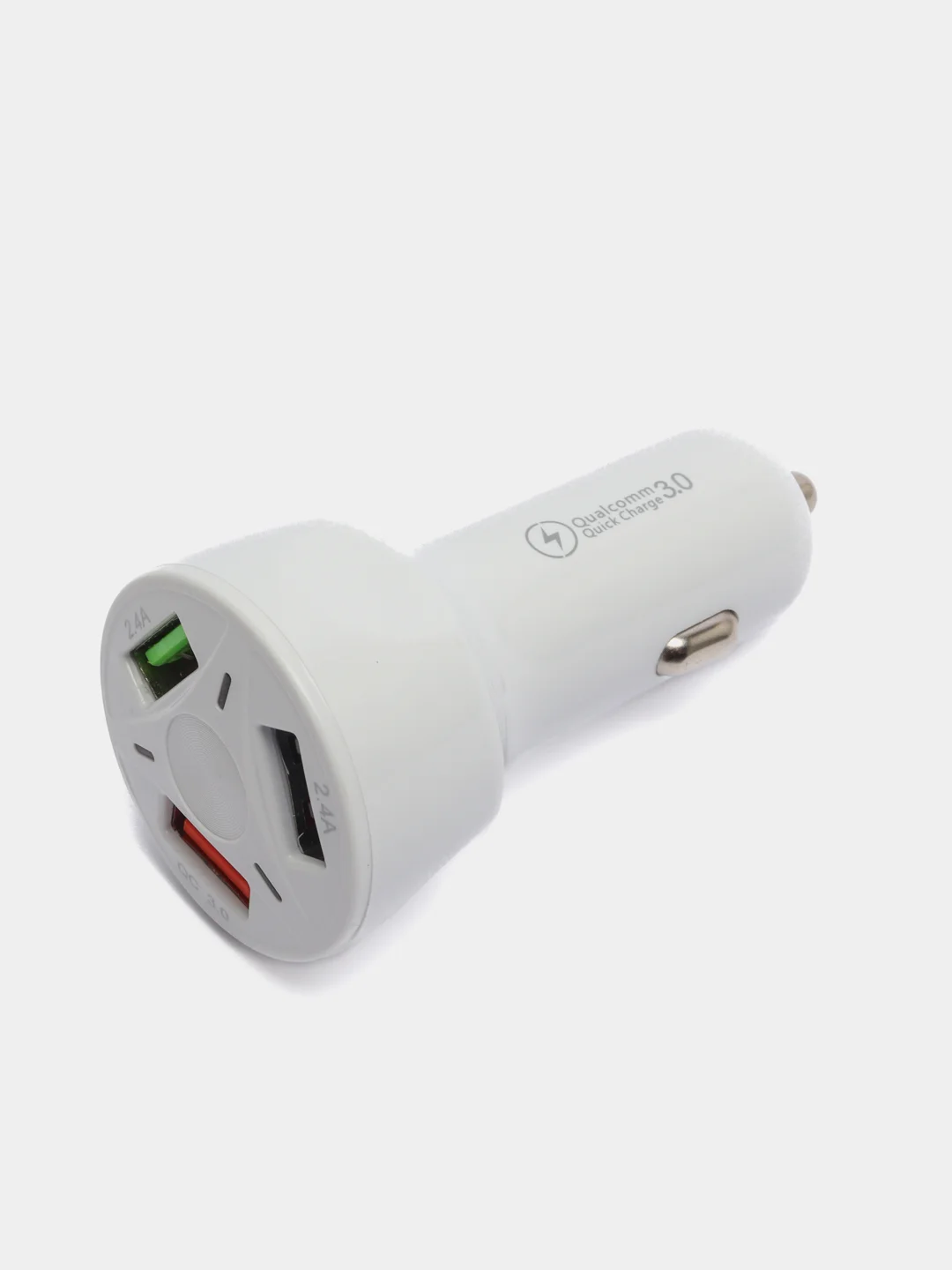 Автомобильное зарядное устройство на 3*USB (QC3.0, 7000mA) (факт. 2100мА)